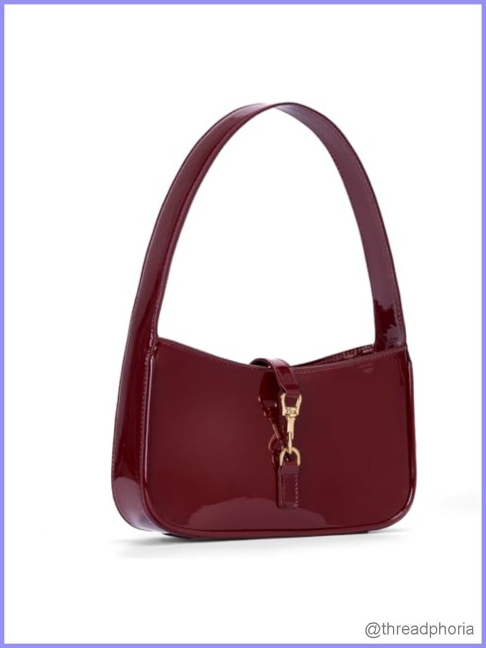 Women's Faux Leather Shoulder Bag Trendy Y2K Hobo Purse Handbag Small Everyday